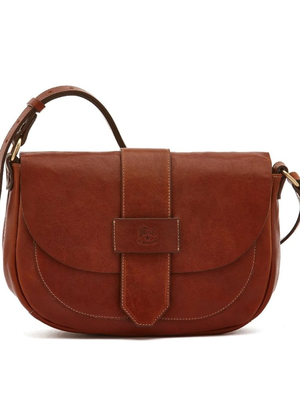 IL BISONTE Leather Fausta Crossbody Bag